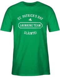 Shirtracer T-Shirt St. Patrick's Day Drinking Team Slinte Blau/Grün