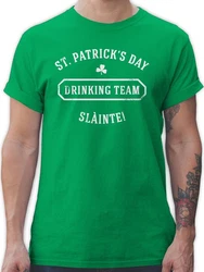 Shirtracer T-Shirt St. Patrick's Day Drinking Team Slinte Blau/Grün