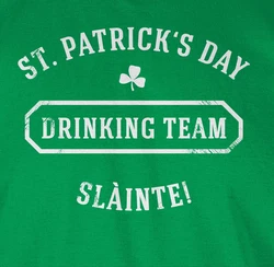 Shirtracer T-Shirt St. Patrick's Day Drinking Team Slinte Blau/Grün