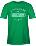Shirtracer T-Shirt St. Patrick's Day Drinking Team Slinte Blau/Grün