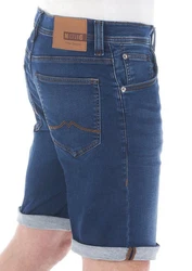 MUSTANG Jeansshorts Herren Chicago Real X Regular Fit Blau/Dunkelblau/Hellblau