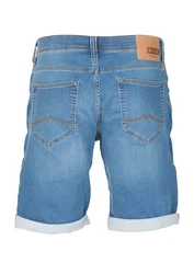 MUSTANG Jeansshorts Herren Chicago Real X Regular Fit Blau/Hellblau