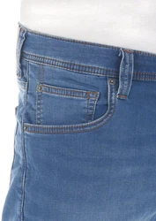 MUSTANG Jeansshorts Herren Chicago Real X Regular Fit Blau/Hellblau