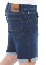MUSTANG Jeansshorts Herren Chicago Real X Regular Fit Blau/Dunkelblau/Hellblau