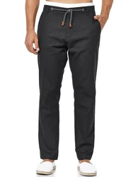 Indicode Veneto Herren Stoffhose Schwarz