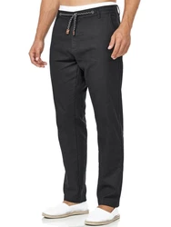 Indicode Veneto Herren Stoffhose Schwarz