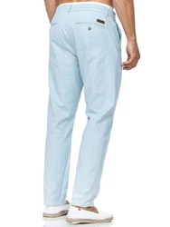 Indicode Veneto Herren Stoffhose Hellblau
