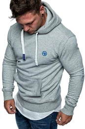 Kapuzenpullover WATERBURY Kapuzenpullover Herren Basic Kontrast Sweatjacke Pullover Hoodie Sweatshirt