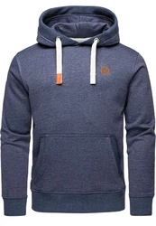 Amaci&Sons Herren Basic Logo Kapuzenpullover Sweatjacke Pullover Hoodie Sweatshirt (1-04028) Dunkelblau/Grau/Blau/Hellblau