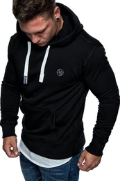 Kapuzenpullover WATERBURY Kapuzenpullover Herren Basic Kontrast Sweatjacke Pullover Hoodie Sweatshirt
