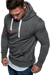 Kapuzenpullover WATERBURY Kapuzenpullover Herren Basic Kontrast Sweatjacke Pullover Hoodie Sweatshirt