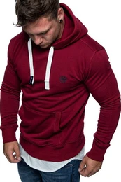 Kapuzenpullover WATERBURY Kapuzenpullover Herren Basic Kontrast Sweatjacke Pullover Hoodie Sweatshirt