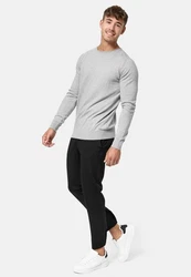 Indicode Herren Gamal Strickpullover O-Neck Pulli 