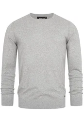 Indicode Herren Gamal Strickpullover O-Neck Pulli 