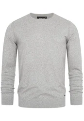 Indicode Herren Gamal Strickpullover O-Neck Pulli 