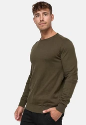 Indicode Herren Gamal Strickpullover O-Neck Pulli 