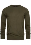 Indicode Herren Gamal Strickpullover O-Neck Pulli 