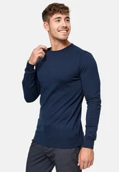 Indicode Herren Gamal Strickpullover O-Neck Pulli 
