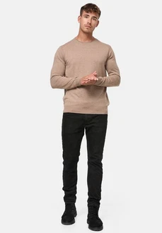 Indicode Herren Gamal Strickpullover O-Neck Pulli