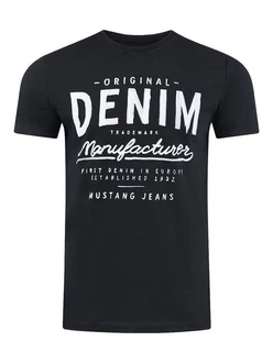 MUSTANG T-Shirt Herren Printshirt Basic Regular Tee Shirt