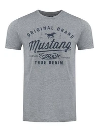 T-Shirt Herren Printshirt Basic Print Regular Tee (1-tlg) Kurzarm Tee Shirt mit Rundhalsausschnitt aus 100% Baumwolle