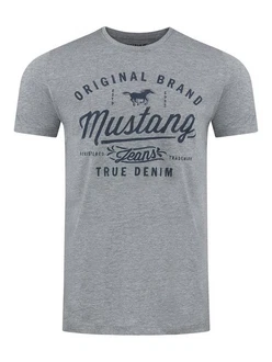 MUSTANG T-Shirt Printshirt Basic Regular Tee 