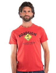 ROADSIGN australia T-Shirt Raute Rot