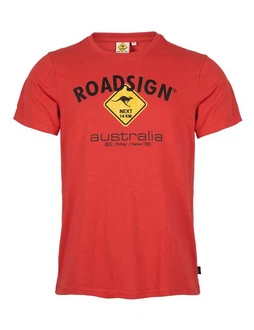 ROADSIGN australia T-Shirt Raute Rot