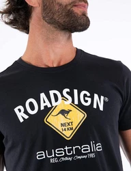 ROADSIGN australia T-Shirt Raute Rot/Hellgrün/Braun