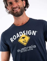 ROADSIGN australia T-Shirt Raute Dunkelblau/Rot/Blau