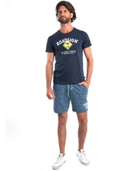 ROADSIGN australia T-Shirt Raute Dunkelblau/Rot/Blau