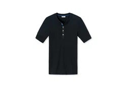 SCHIESSER REVIVAL T-Shirt Herren Shirt 1/2 Arm Kurzarm Unterhemd Dunkelblau/Blau