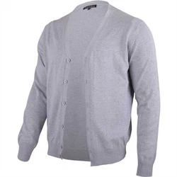 hemmy Fashion Cardigan Jacke Pullover Herren Grau/Hellgrau