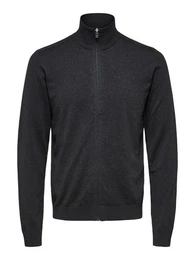 Sweatjacke SLHBERG FULL ZIP CARDIGAN mit 100% Baumwolle