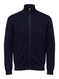 Sweatjacke SLHBERG FULL ZIP CARDIGAN mit 100% Baumwolle