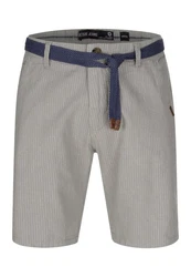 Indicode Chinoshorts Enford Grau/Weiß/Creme/Hellgrau/Schwarz