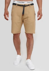 Indicode Chinoshorts Enford Khaki/Beige/Weiß/Creme/Gelb
