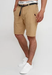 Indicode Chinoshorts Enford Khaki/Beige/Weiß/Creme/Gelb