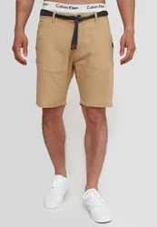 Indicode Chinoshorts Enford Khaki/Beige/Weiß/Creme/Gelb