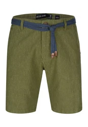 Indicode Chinoshorts Enford Khaki/Dunkelgrün/Creme/Grün/Weiß