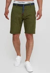 Indicode Chinoshorts Enford Khaki/Dunkelgrün/Creme/Grün/Weiß