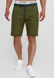 Indicode Chinoshorts Enford Khaki/Dunkelgrün/Creme/Grün/Weiß Indicode Chinoshorts Enford Khaki/Dunkelgrün/Creme/Grün/Weiß