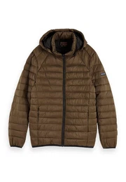 Kurzjacke Jacket Men CLASSIC HOODED LIGHT WEIHT PADDED JACKET 152011 Khaki Military 0360