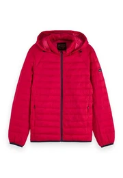 Kurzjacke Jacket Men CLASSIC HOODED LIGHT WEIHT PADDED JACKET 152011 Rot Boxing Red 3216