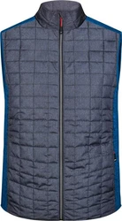 James & Nicholson Steppweste Hybrid Strickfleece Gilet 