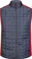 James & Nicholson Steppweste Hybrid Strickfleece Gilet 