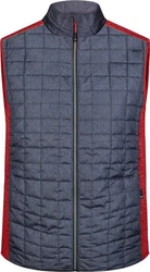 James & Nicholson Steppweste Hybrid Strickfleece Gilet 