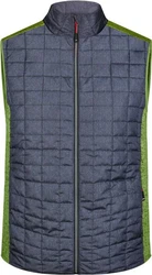 James & Nicholson Steppweste Hybrid Strickfleece Gilet 