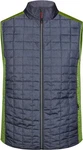 James & Nicholson Steppweste Hybrid Strickfleece Gilet 