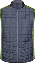 James & Nicholson Steppweste Hybrid Strickfleece Gilet 